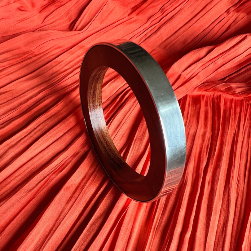 contemporary bangle by silverwood jewellery