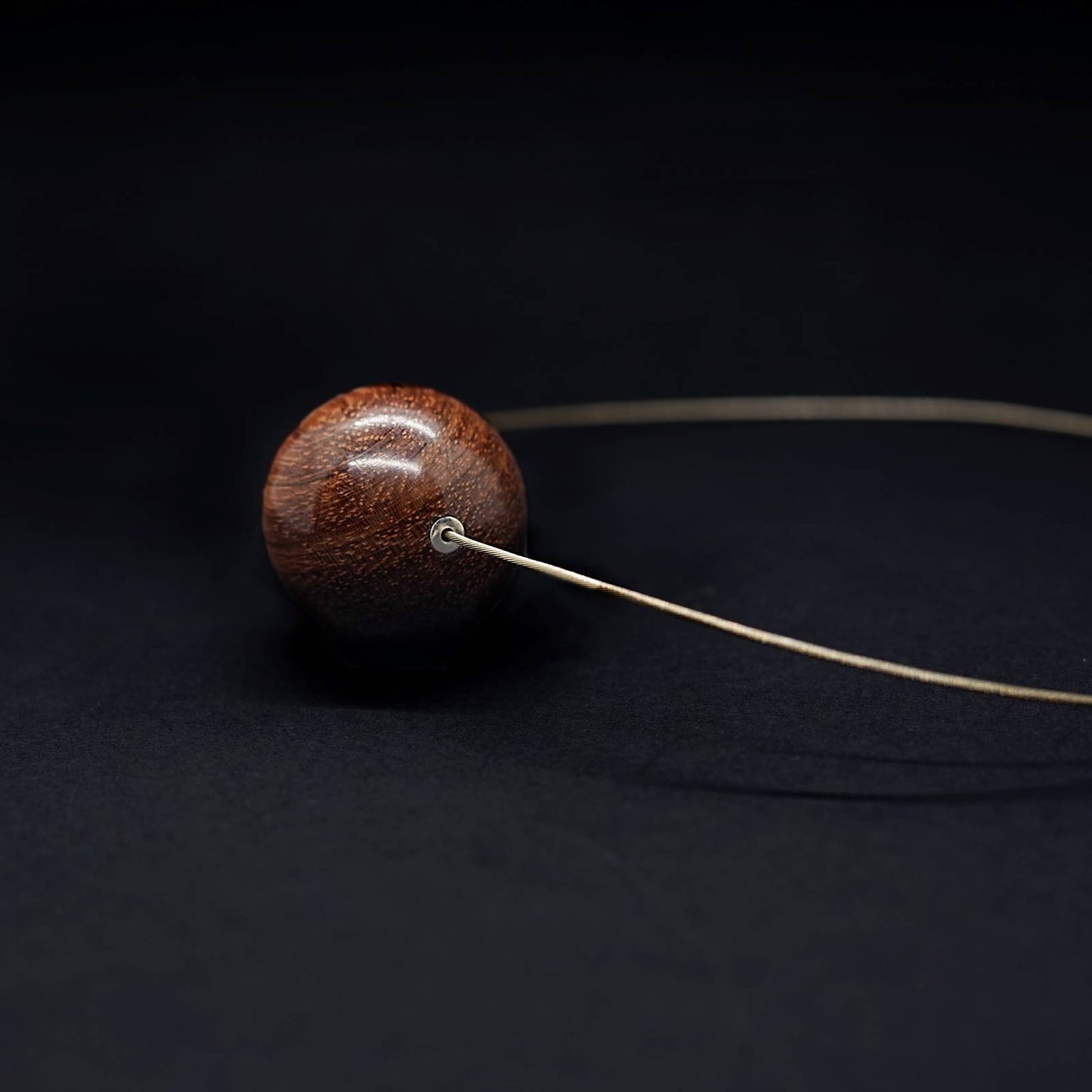 Gaia Large Bead & Silver Cable Necklace - Silverwood Jewellery