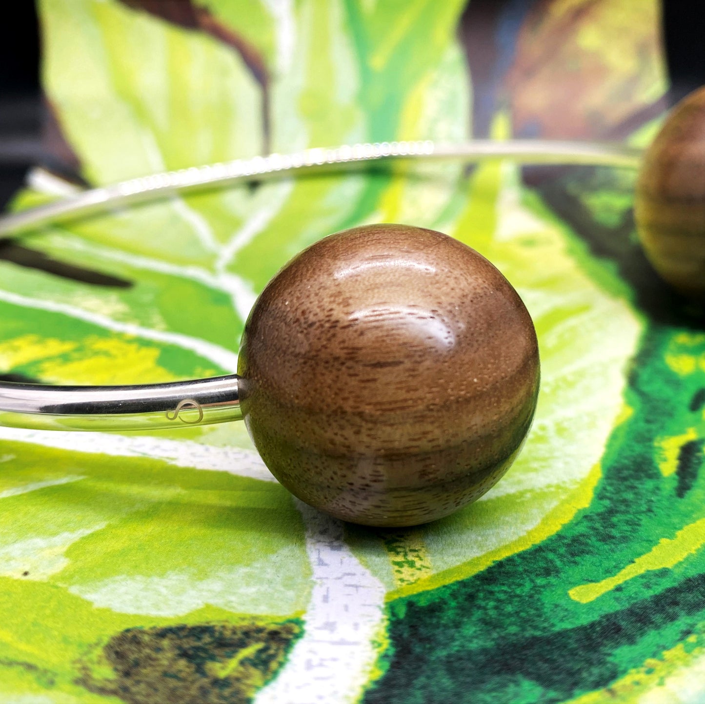 Silverwood's Double Sphere Torque Necklace - Silverwood Jewellery