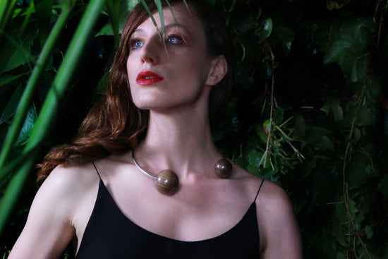 contemporary statement necklace by silverwood