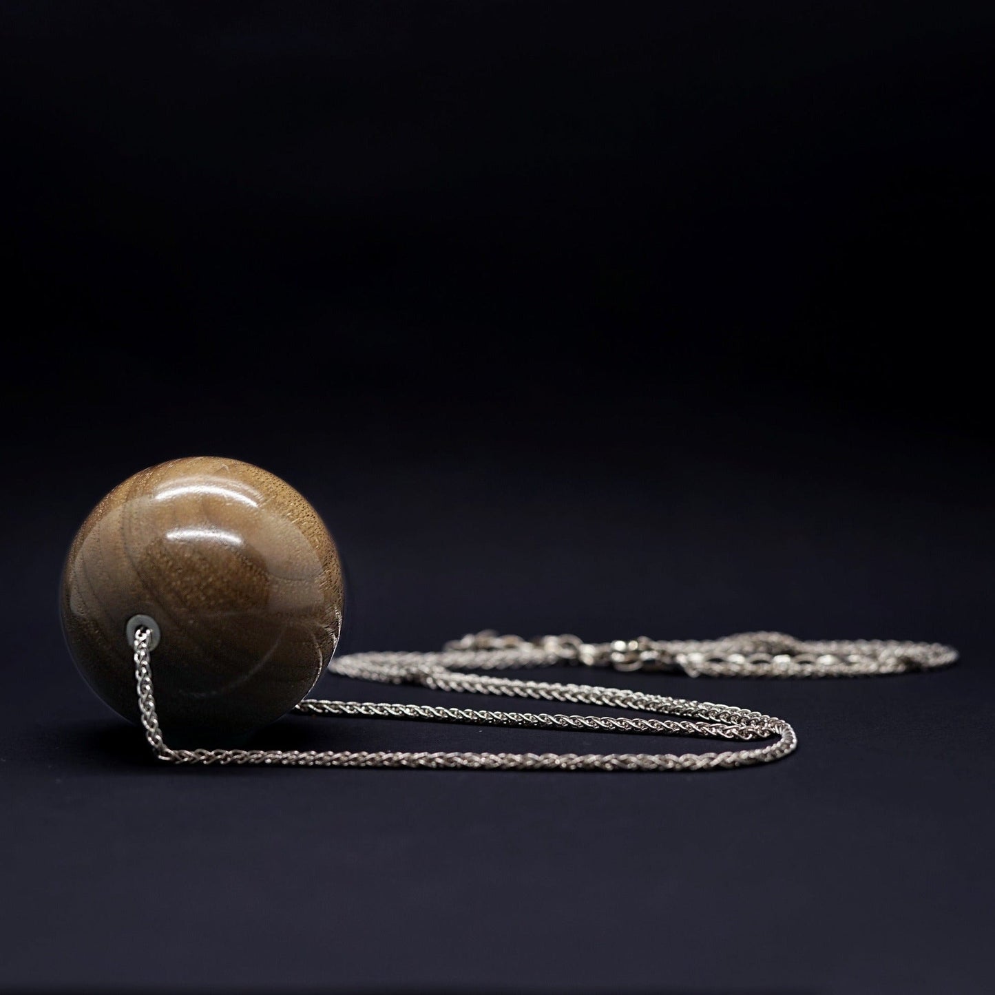 sterling silver and natural wood detailed bold necklace by silverwood