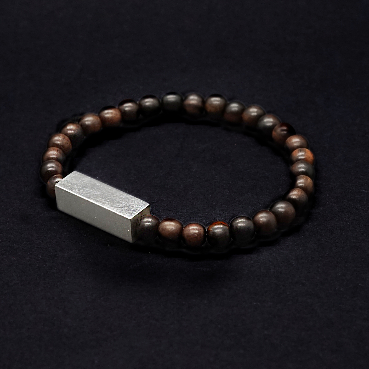 Wood bead bracelet best sale mens